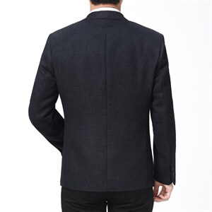 时尚休闲西服上衣男士40岁50中年商务外套宽松春秋季新款爸爸西装图片