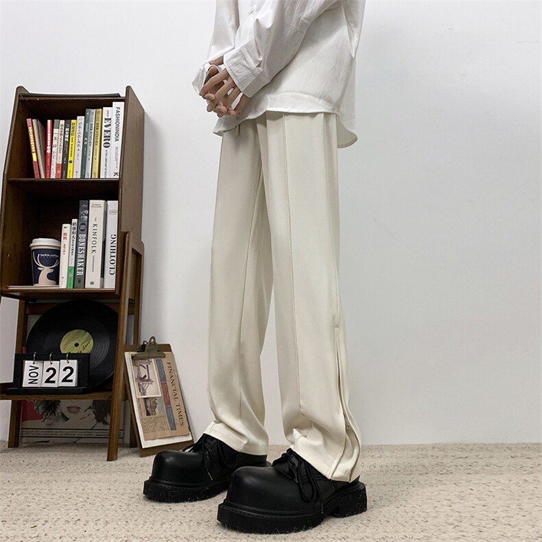 现货男女同款休闲西春夏季潮牌宽松纯色休闲长裤子XK301-P50,男装休闲裤,电商A178