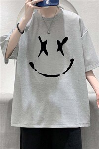 HT73190-P22 华夫格t恤男短袖男大码五分袖 大皂风图片