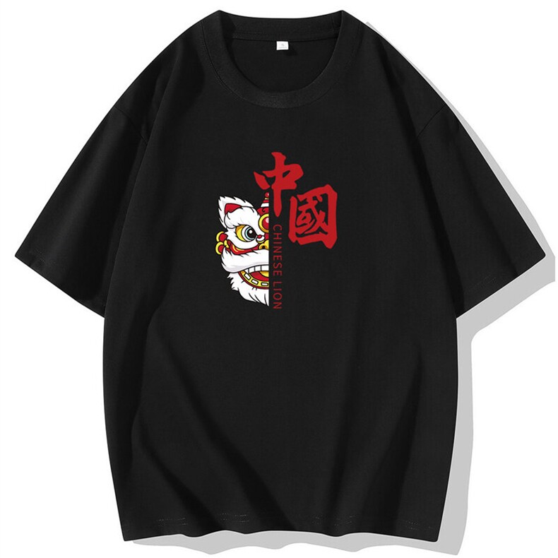 常年现货2025夏季新款风印花大码男士圆领短袖T恤DT070-P10,男装T恤,星座1816-1（原1210-1）