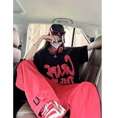 B221美式ins街头hiphop宽松休闲多口袋工装裤子LK23120-P65控88，男装休闲裤，电商B221