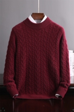 2024年秋季休闲长袖羊绒套头衫男装，男装羊绒开衫，冬季工坊