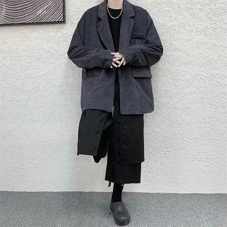 复古港风灯芯绒小西装外套男秋季休闲外套RW01P55,男装西服,星座1116-2
