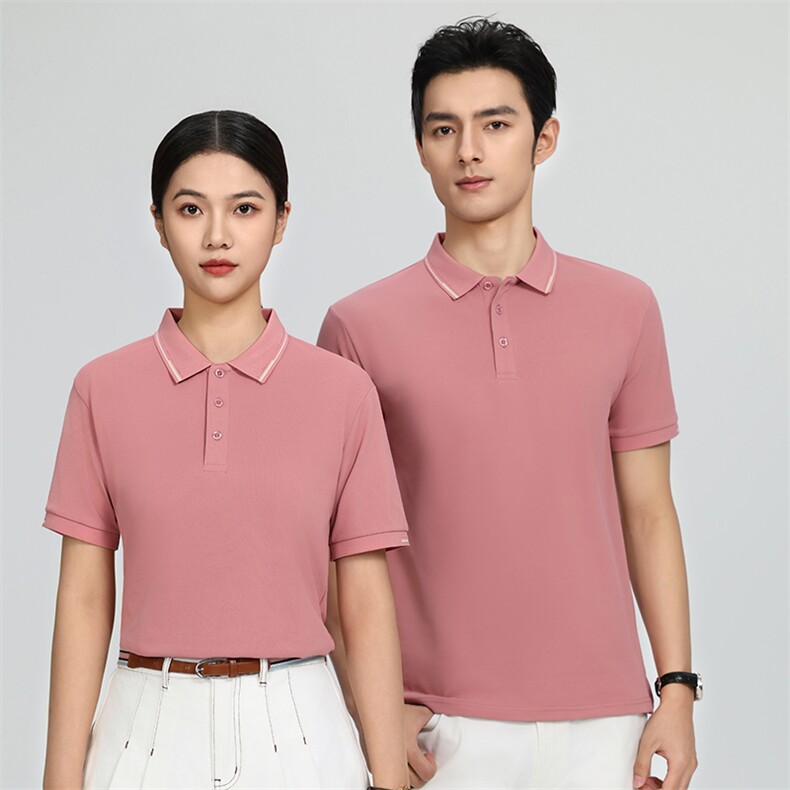 2025年春季小清新POLO领短袖商务绅士条纹POLO衫,男装Polo衫,鲁菏羊绒