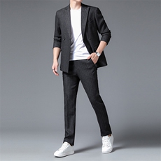 QTZ8181钱塘2020-2中青年男士时尚休闲百搭简约潮流西服外套P200，男装西服，钱塘207-2