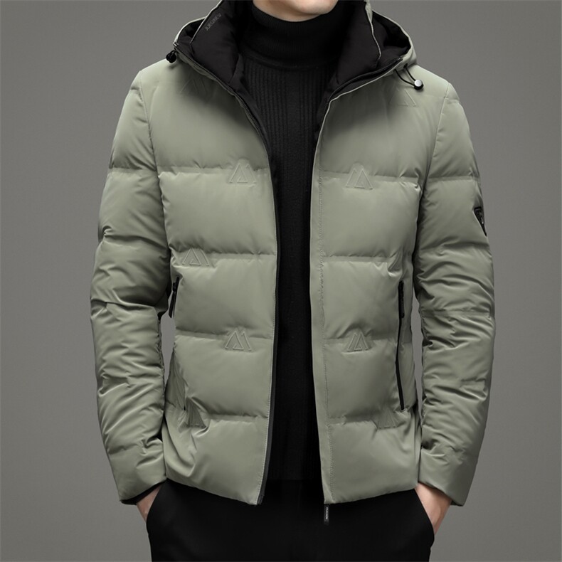 潮流休闲百搭羽绒外套中年男士冬季连帽羽绒服SNNYR86R9601-P210,男装羽绒服,电商B212（原钱塘6029）
