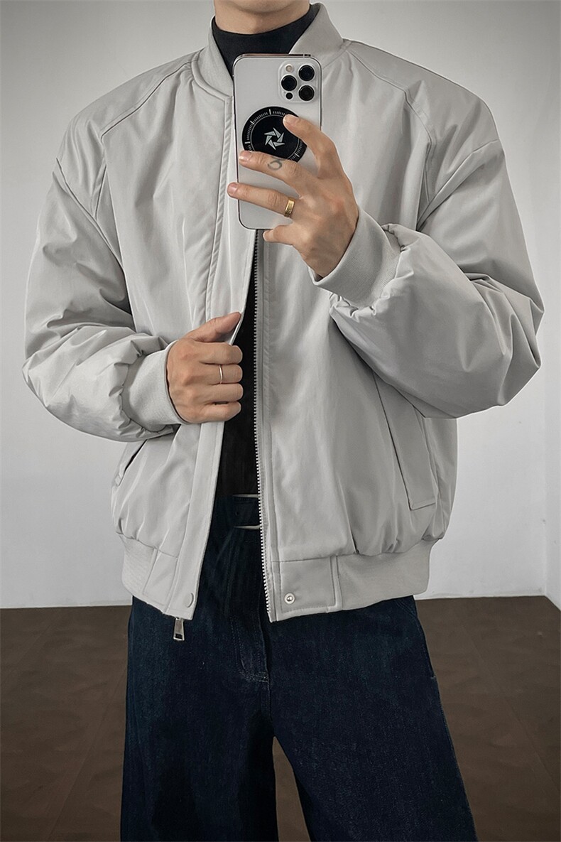 支持二开冬装加棉加厚夹克外套棉衣男女立领棒球服棉服M815-P65,男装夹克,电商A441