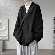 M~8XL大码重磅开衫卫衣秋冬加绒加厚保暖V领外套KS2101/P60加绒80，男装卫衣，电商B238