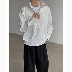 25春夏男大品质纯净版立领衬衫短款高尔夫老钱夹克JK86-P98，男装夹克，电商B288