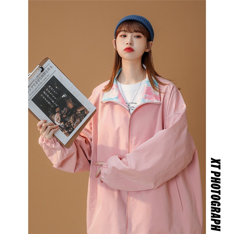 ！春季新品时尚百搭晕染双面穿休闲夹克外套G310P75控98,男装夹克,A247A