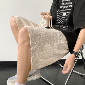 夏篮球冰丝短裤男设计感美式宽松抽绳休闲五分裤XZ514-2-1530-P38图片