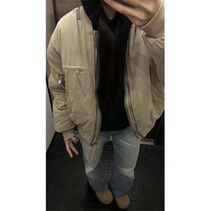 美式复古工装水洗帆布夹克外套男春秋JKG01N特P75图片