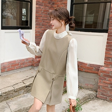 现货新款衬衫背心裙套装25023P155K238，女装套装/套裙，2D035
