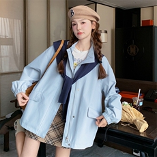 【现货新款】可脱卸披肩风衣外套C158-8642-P165-K238，女装风衣，2C158