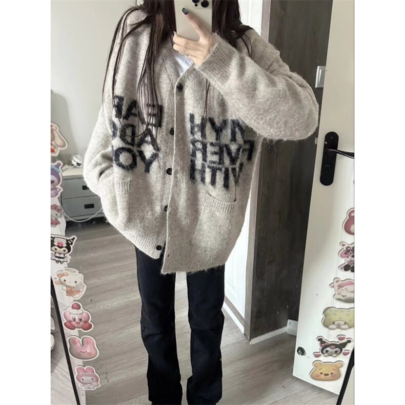 【有货】秋冬高级感慵懒风开衫毛衣男美式针织外套MY452HH-特P58,男装针织衫/毛衣,星座1007（原301D）