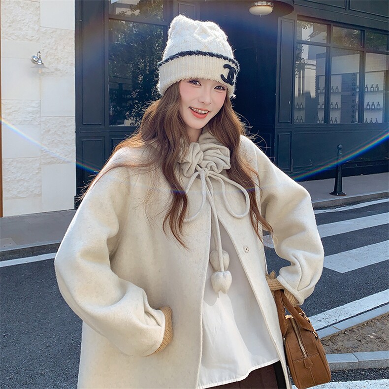 2025新款韩版精品毛呢外套2b082-2226-p255-k382,女装毛呢外套,2B082