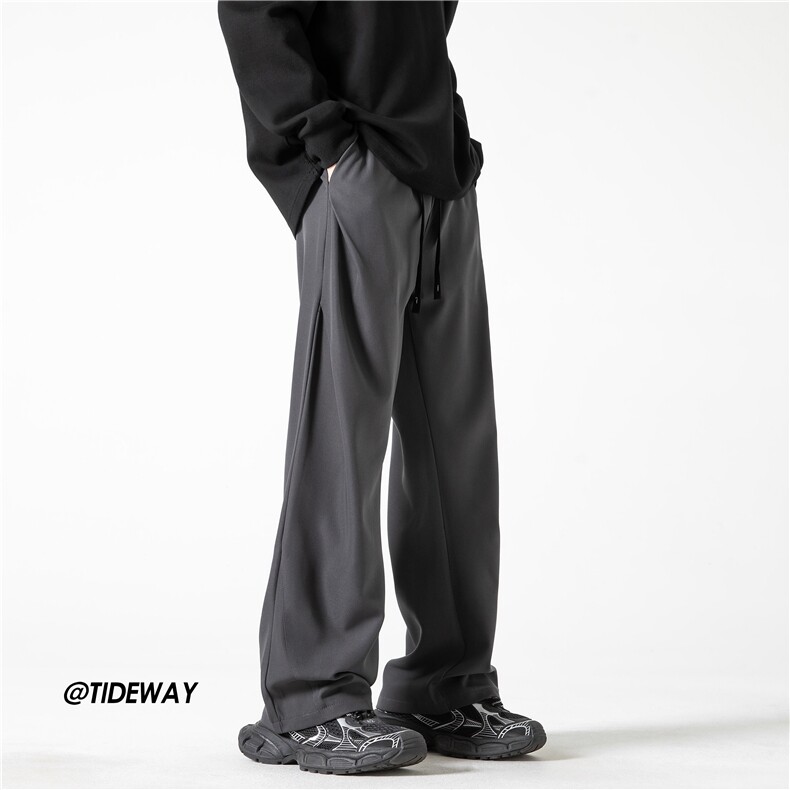 抖音品质春夏新款简约百搭西裤设计感休闲裤B315-K24036-p50控68，男装西裤，电商B315