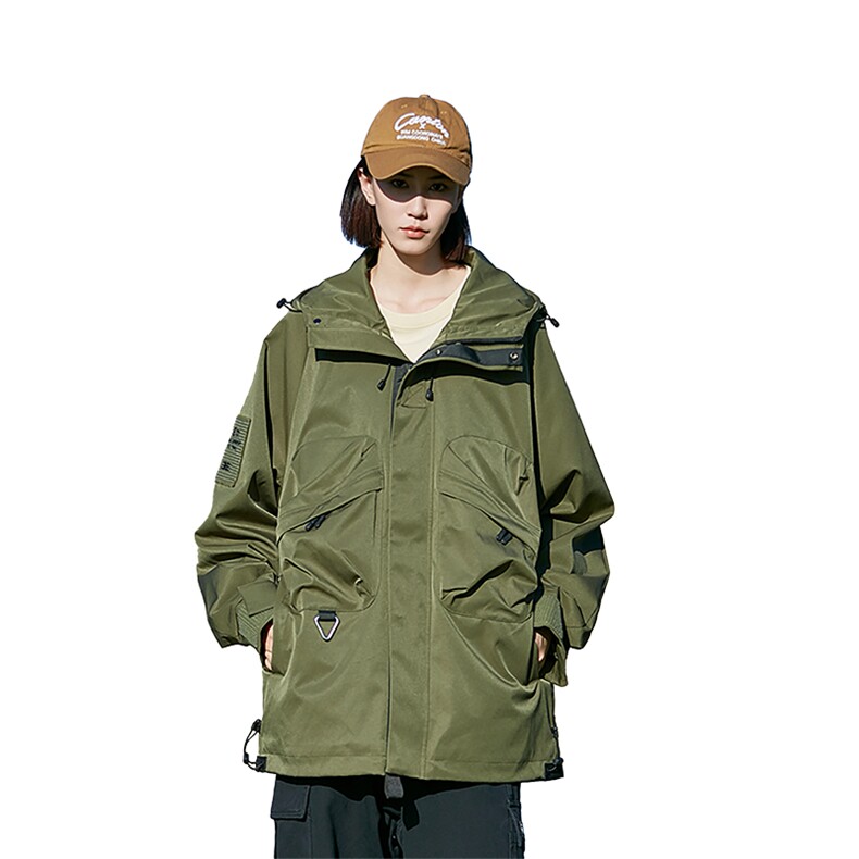 有量有价夹克男户外工装风冲锋衣连帽潮牌外套风衣男女,男装夹克,星座218-1（原230）