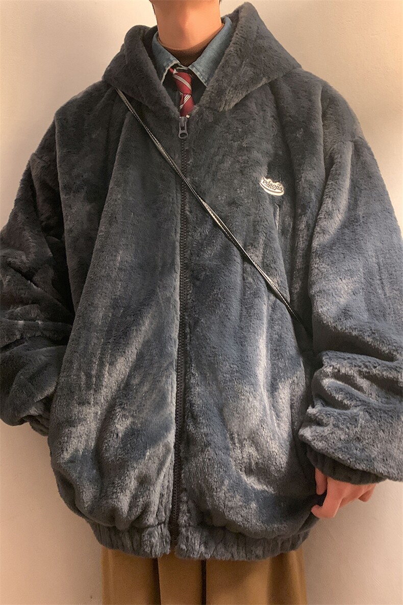 冬季加厚百搭金丝绒开衫连帽夹克男大码保暖外套J676-特P90控148,男装夹克,电商A001