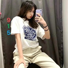 夏季新品短袖T恤,女装T恤,木橙紫 MC·Z