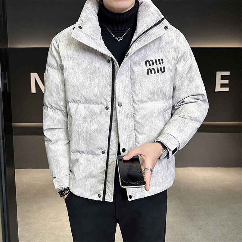 标50男士羽绒服脏脏灰新面料YR24615，男装羽绒服，电商B240