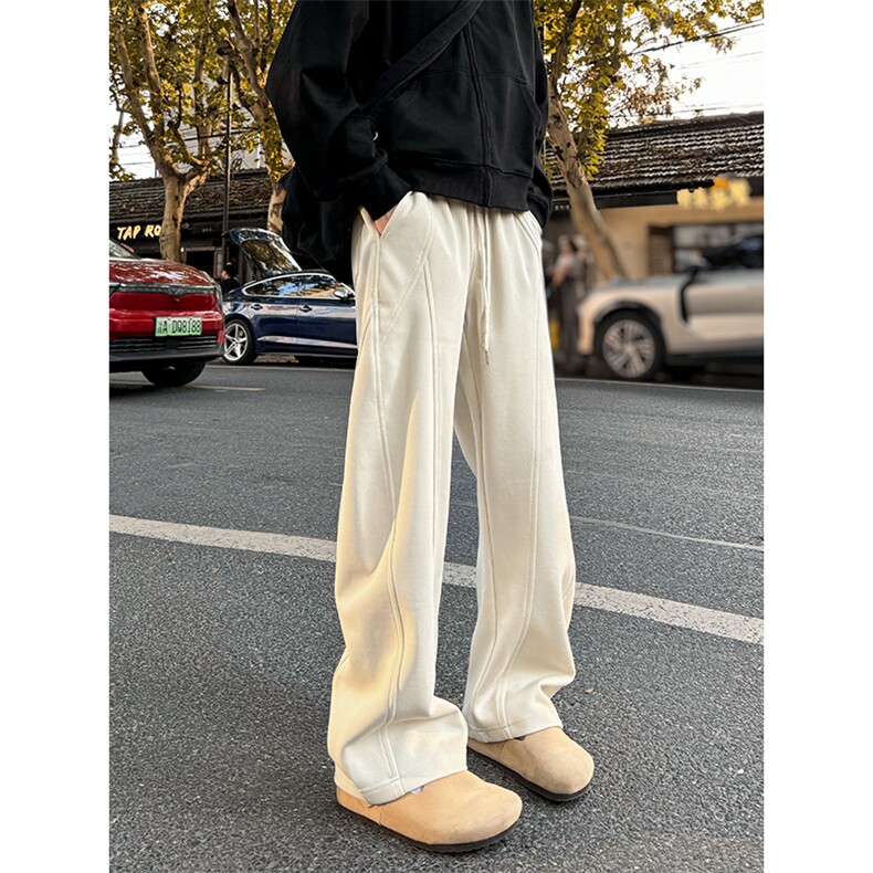 港风直播弯刀裤休闲裤长裤纯棉卫裤A014-DY25096-P60控88，男装休闲裤，电商A014