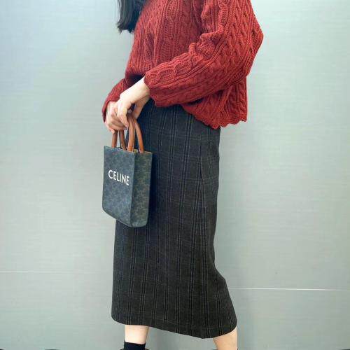 现货冬装新款格子长裙，女装，春天