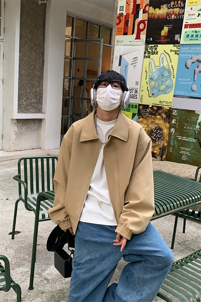 特P88无差价新款百搭拉链春秋时尚夹克外套-HJ5702港风,男装夹克,电商A003