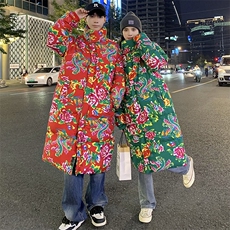 A3长款新中式男女大棉衣棉袄棉服保暖防寒团队表演出上款大差价，男装棉衣，星座115A(原星座507）