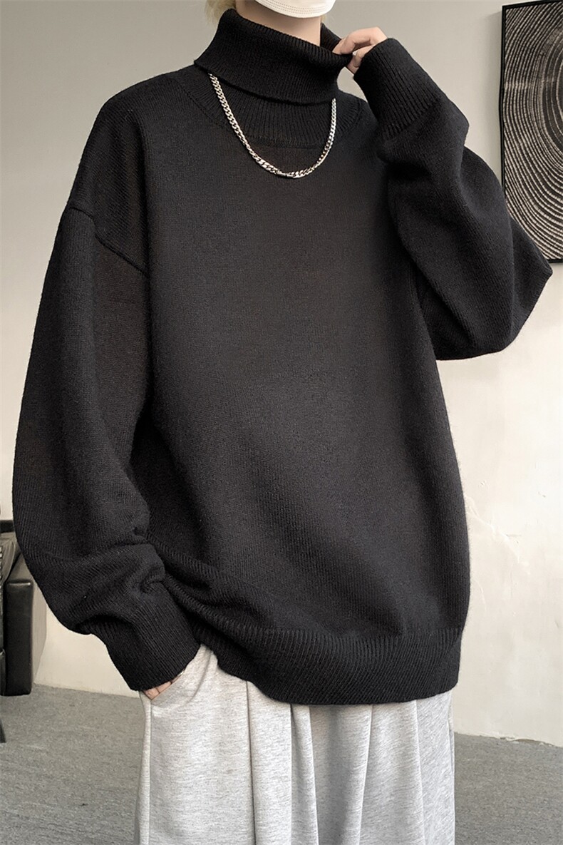 8XL-M神款搭配！！！特大码高领毛衣男打底衫百搭内搭MY1214P45,男装T恤,电商D206-1