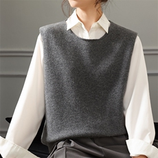 新款马甲，女装马甲，贝美羊绒