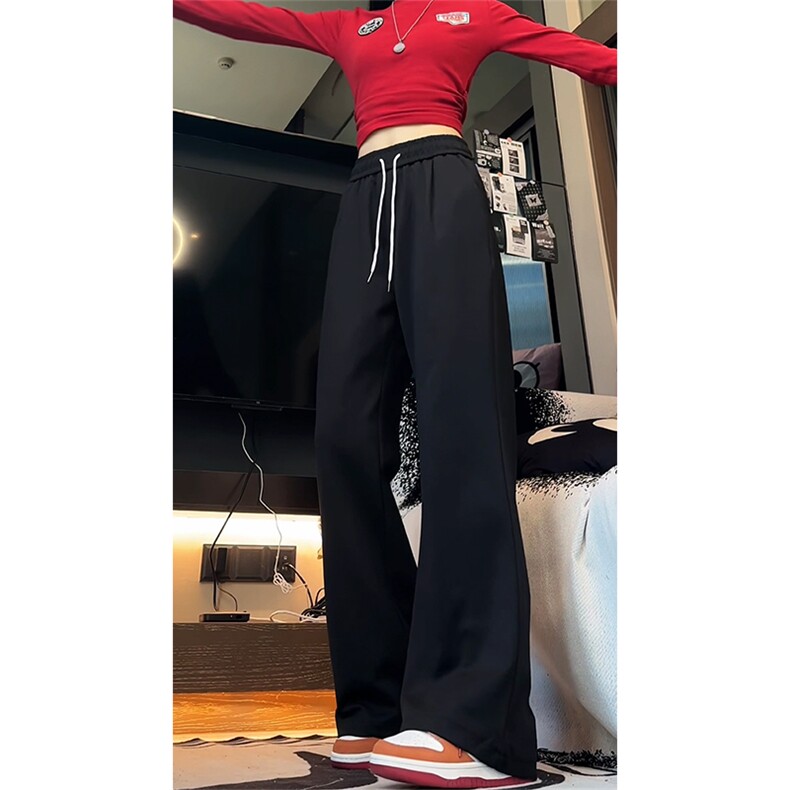 光板得物/唯品二开微喇休闲运动卫裤A475特P35控58,男装休闲裤,电商A309