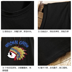 BX25196-P20港风运动汗背心男大码汗衫男无袖T恤男砖墙，男装T恤，电商A040A