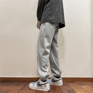 k1067-p35-限价49.9 现货港风中性大码卫裤束脚图片