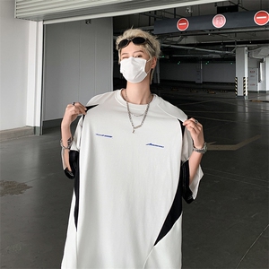 C411-P36 美式复古宽松圆领体恤2024夏季新款POLO衫短袖男 现货图片