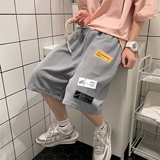 MK37118-P15冰丝短裤男士大码宽松休闲五分裤男运动中裤港风，男装休闲裤，电商A040
