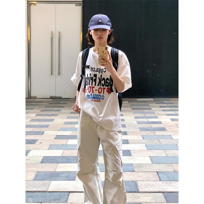 T0651-P25美式复古字母纯棉印花短袖男女款情侣百搭上衣,男装T恤,星座617A-2