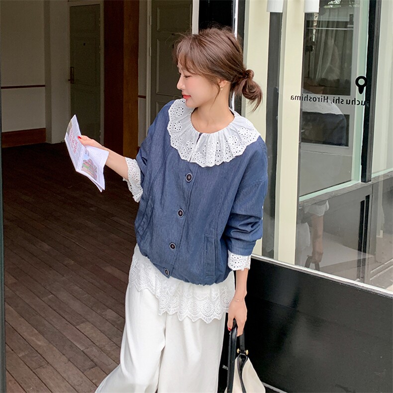 新品现货牛仔外套款号A2515-P140-K215,女装短外套,2C261