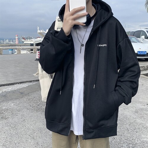 2024秋冬潮流运动开衫连帽卫衣XW190：特批35
