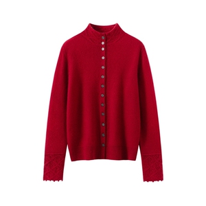 2025年秋季时尚百搭通勤简约休闲半高领镂空长袖，女装羊绒衫，臻维羊绒