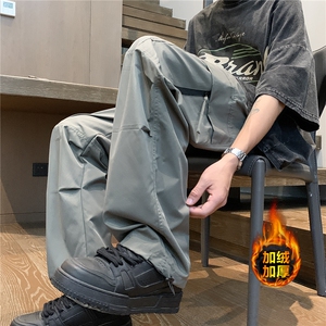 深度库存加厚防水冲锋裤男宽松休闲裤机能工装裤K10036-特P38绒45图片