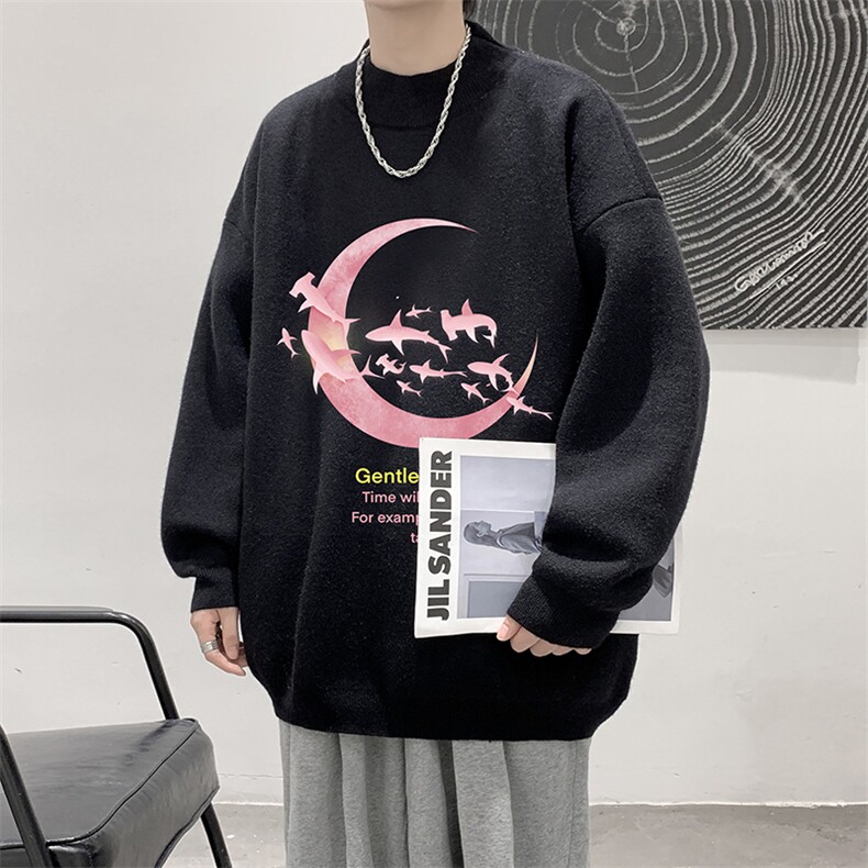 控68半高领毛衣男士大码针织衫男毛线衣男M18209-P45加绒款-P65,男装针织衫/毛衣,电商A040