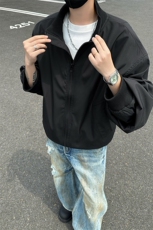 直播美式飞行员夹克男士潮流痞帅立领百搭工装外套6187-特P40，男装夹克，星座1403A