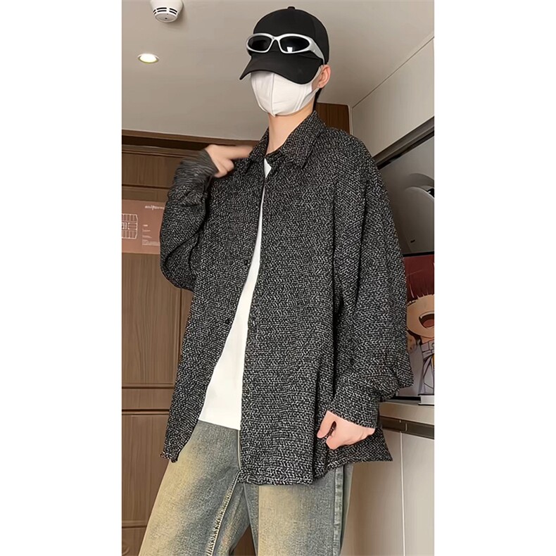 厚款小香风外套男生衬衫KD624-P30图片