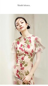 现货夏家新款-设计师系列复古轻风系列连衣裙图片