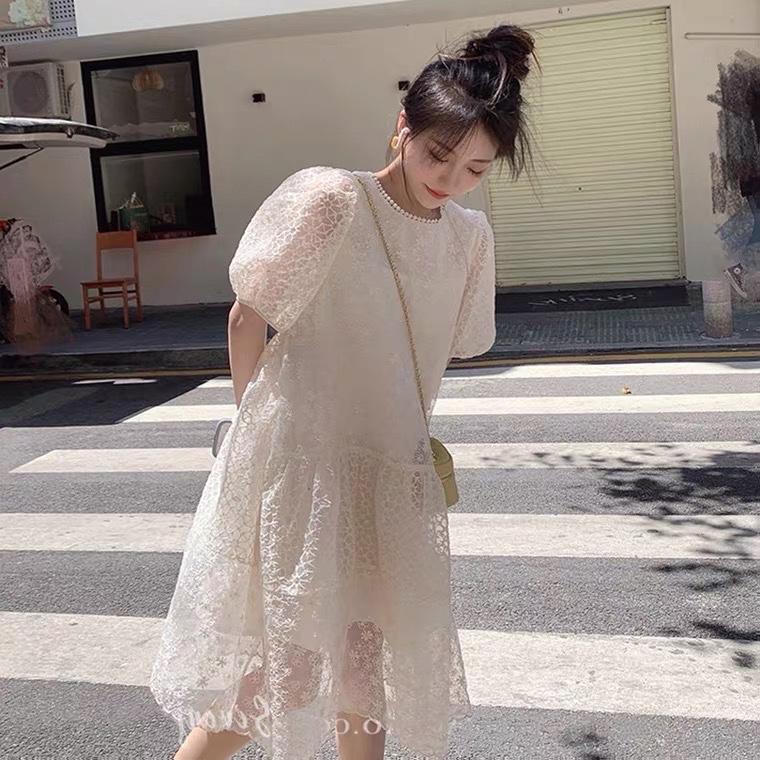 夏季新款仙女范欧根纱连衣裙,女装连衣裙,L·H·X
