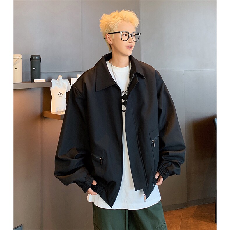 秋季新款港风美式vibe潮牌宽松翻领夹克男XZ213-JK9910-P108控128,男装夹克,星座213