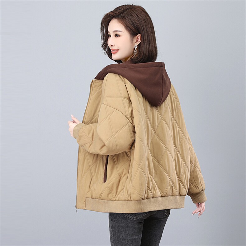 时尚保暖棉服女冬季新款宽松显瘦加厚外套,女装棉衣/棉服,悦见她