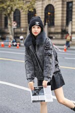 狐狸毛领牛仔外套！MLXL！现货！！，其它，欧雅斯丹·尔