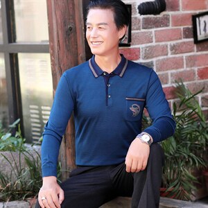 2023秋季新款男纯色宽松中老年商务休闲时尚长袖款套头卫衣服爸